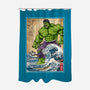 The Green Fury In Japan-None-Polyester-Shower Curtain-DrMonekers