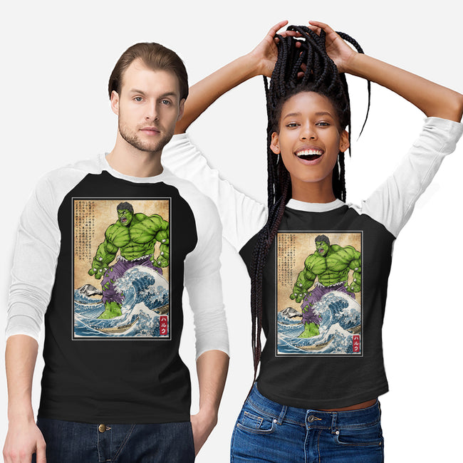The Green Fury In Japan-Unisex-Baseball-Tee-DrMonekers