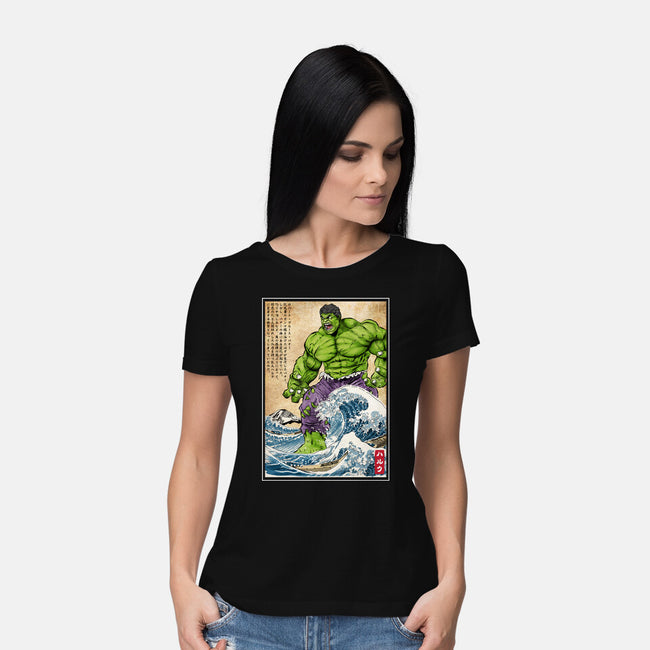 The Green Fury In Japan-Womens-Basic-Tee-DrMonekers