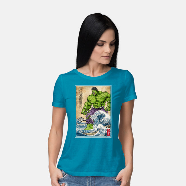 The Green Fury In Japan-Womens-Basic-Tee-DrMonekers