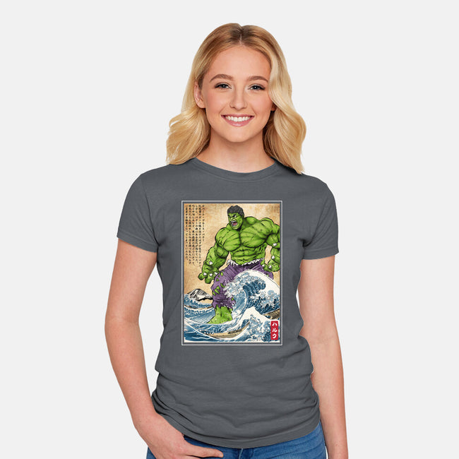 The Green Fury In Japan-Womens-Fitted-Tee-DrMonekers