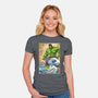 The Green Fury In Japan-Womens-Fitted-Tee-DrMonekers