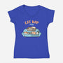 Cat Nap Club-Womens-V-Neck-Tee-Freecheese