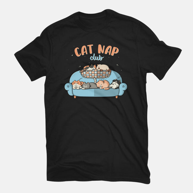 Cat Nap Club-Womens-Basic-Tee-Freecheese