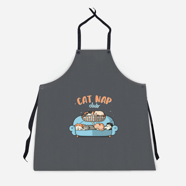 Cat Nap Club-Unisex-Kitchen-Apron-Freecheese