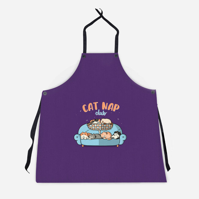 Cat Nap Club-Unisex-Kitchen-Apron-Freecheese