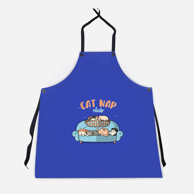 Cat Nap Club-Unisex-Kitchen-Apron-Freecheese