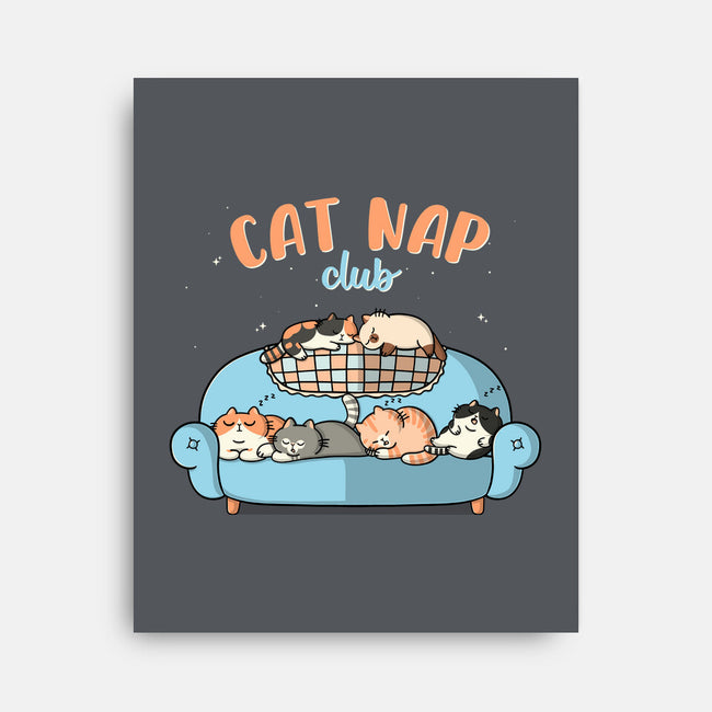 Cat Nap Club-None-Stretched-Canvas-Freecheese