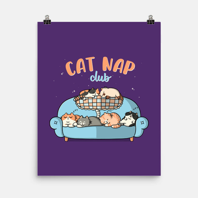 Cat Nap Club-None-Matte-Poster-Freecheese