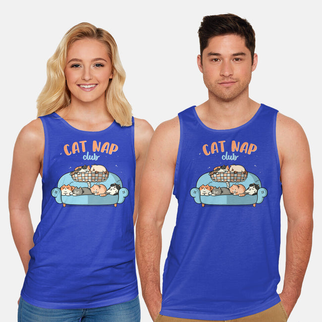 Cat Nap Club-Unisex-Basic-Tank-Freecheese