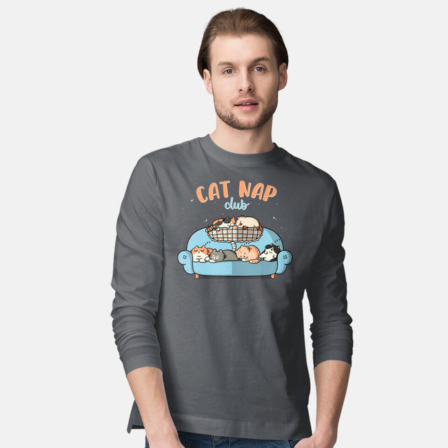 Cat Nap Club-Mens-Long Sleeved-Tee-Freecheese