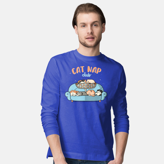 Cat Nap Club-Mens-Long Sleeved-Tee-Freecheese
