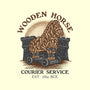 Wooden Horse Courier Service-None-Basic Tote-Bag-glitchygorilla