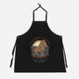 Wooden Horse Courier Service-Unisex-Kitchen-Apron-glitchygorilla