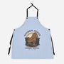 Wooden Horse Courier Service-Unisex-Kitchen-Apron-glitchygorilla