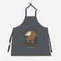 Wooden Horse Courier Service-Unisex-Kitchen-Apron-glitchygorilla