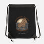 Wooden Horse Courier Service-None-Drawstring-Bag-glitchygorilla