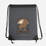Wooden Horse Courier Service-None-Drawstring-Bag-glitchygorilla