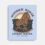 Wooden Horse Courier Service-None-Stretched-Canvas-glitchygorilla