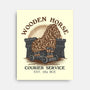 Wooden Horse Courier Service-None-Stretched-Canvas-glitchygorilla