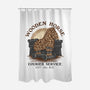 Wooden Horse Courier Service-None-Polyester-Shower Curtain-glitchygorilla