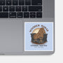 Wooden Horse Courier Service-None-Glossy-Sticker-glitchygorilla