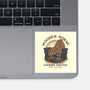 Wooden Horse Courier Service-None-Glossy-Sticker-glitchygorilla