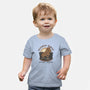 Wooden Horse Courier Service-Baby-Basic-Tee-glitchygorilla