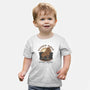Wooden Horse Courier Service-Baby-Basic-Tee-glitchygorilla
