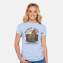 Wooden Horse Courier Service-Womens-Fitted-Tee-glitchygorilla