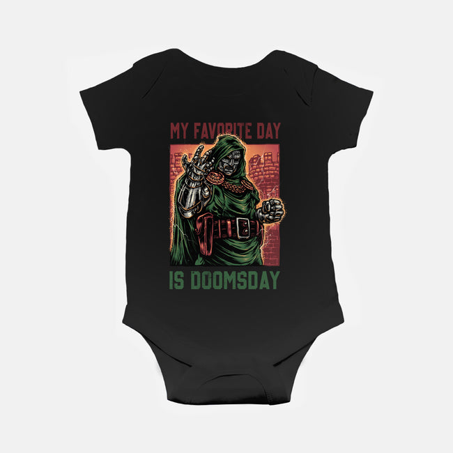 My Favorite Day Is Doomsday-Baby-Basic-Onesie-glitchygorilla