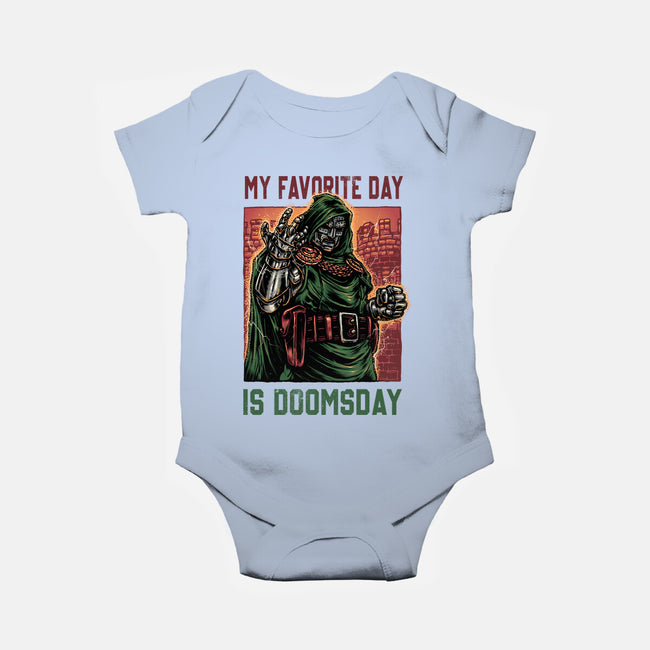 My Favorite Day Is Doomsday-Baby-Basic-Onesie-glitchygorilla
