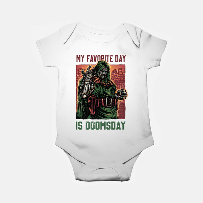 My Favorite Day Is Doomsday-Baby-Basic-Onesie-glitchygorilla