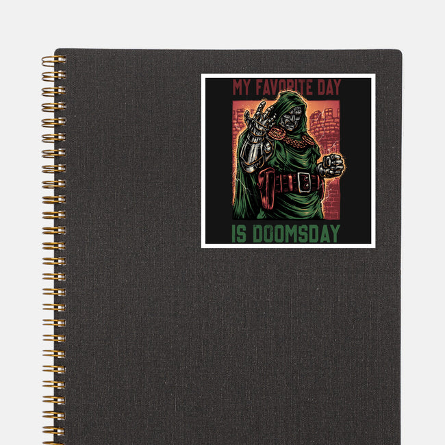 My Favorite Day Is Doomsday-None-Glossy-Sticker-glitchygorilla