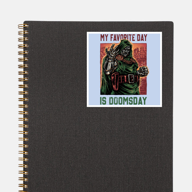 My Favorite Day Is Doomsday-None-Glossy-Sticker-glitchygorilla