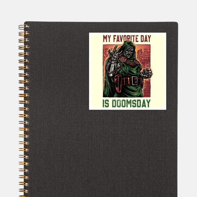 My Favorite Day Is Doomsday-None-Glossy-Sticker-glitchygorilla