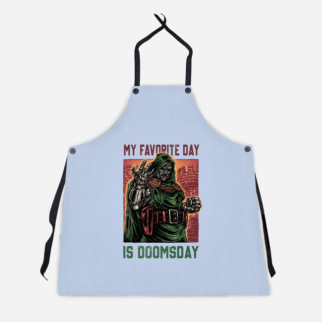 My Favorite Day Is Doomsday-Unisex-Kitchen-Apron-glitchygorilla
