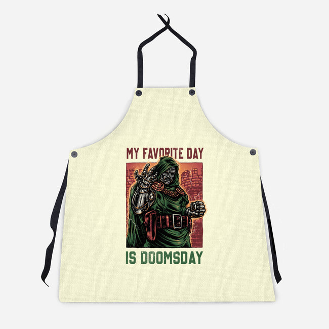 My Favorite Day Is Doomsday-Unisex-Kitchen-Apron-glitchygorilla