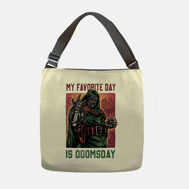 My Favorite Day Is Doomsday-None-Adjustable Tote-Bag-glitchygorilla