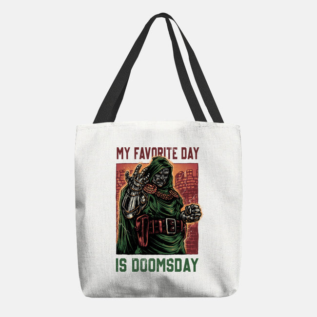 My Favorite Day Is Doomsday-None-Basic Tote-Bag-glitchygorilla