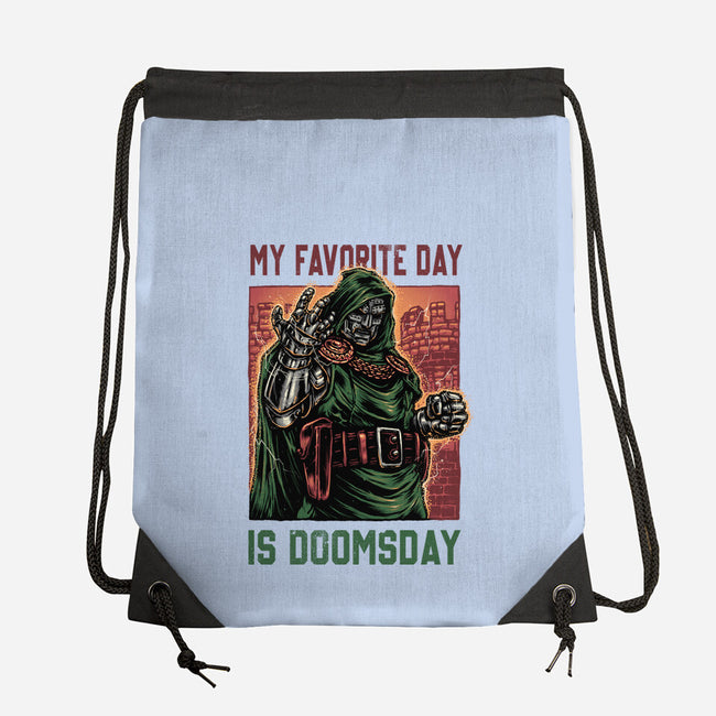 My Favorite Day Is Doomsday-None-Drawstring-Bag-glitchygorilla