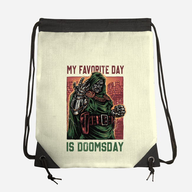 My Favorite Day Is Doomsday-None-Drawstring-Bag-glitchygorilla