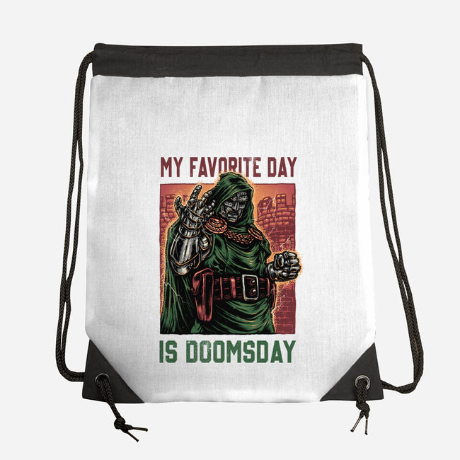 My Favorite Day Is Doomsday-None-Drawstring-Bag-glitchygorilla