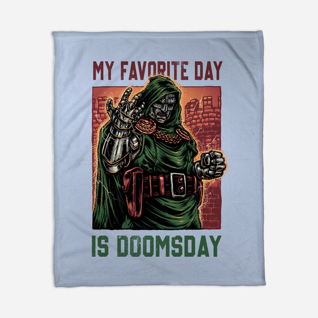 My Favorite Day Is Doomsday-None-Fleece-Blanket-glitchygorilla