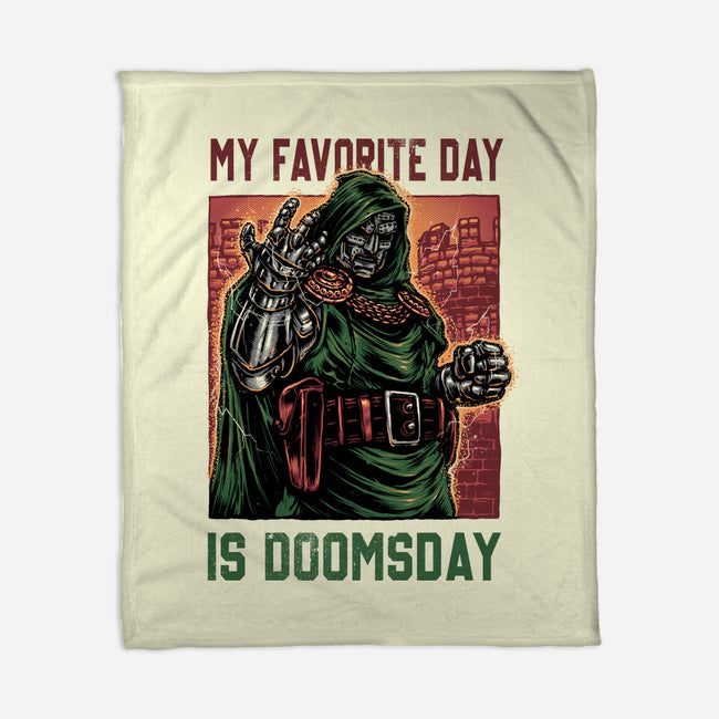My Favorite Day Is Doomsday-None-Fleece-Blanket-glitchygorilla