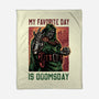 My Favorite Day Is Doomsday-None-Fleece-Blanket-glitchygorilla