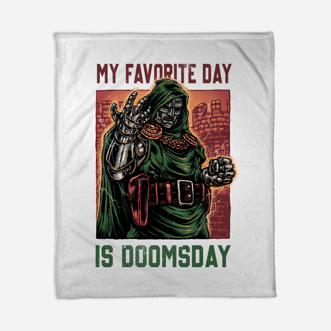 My Favorite Day Is Doomsday-None-Fleece-Blanket-glitchygorilla
