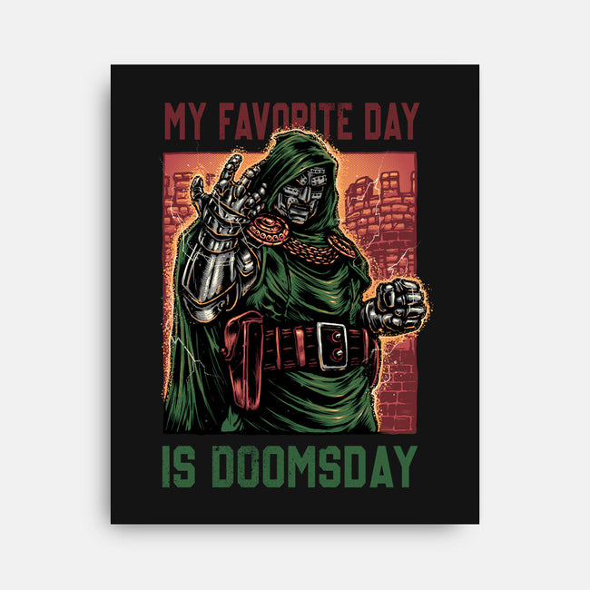 My Favorite Day Is Doomsday-None-Stretched-Canvas-glitchygorilla