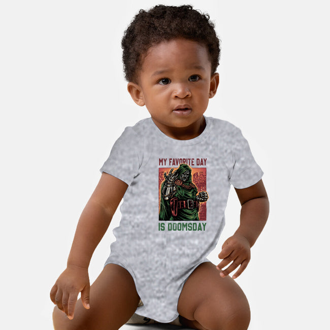 My Favorite Day Is Doomsday-Baby-Basic-Onesie-glitchygorilla