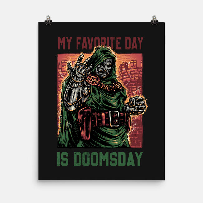 My Favorite Day Is Doomsday-None-Matte-Poster-glitchygorilla